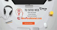 Desktop Screenshot of ideasparainternet.com